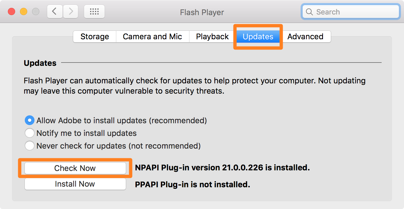install flash for mac